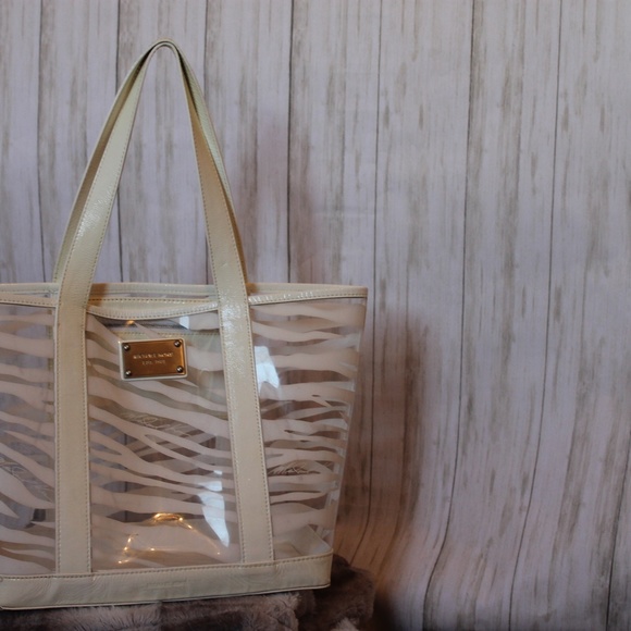 Micheal Kors• Clear and White Zebra print tote - Picture 13 of 13